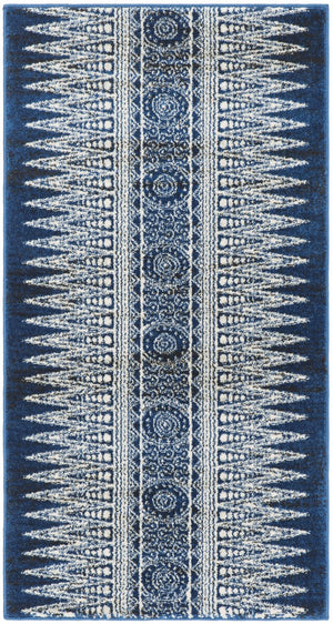 Safavieh Evoke 226 Power Loomed  Rug Royal / Ivory EVK226A-4