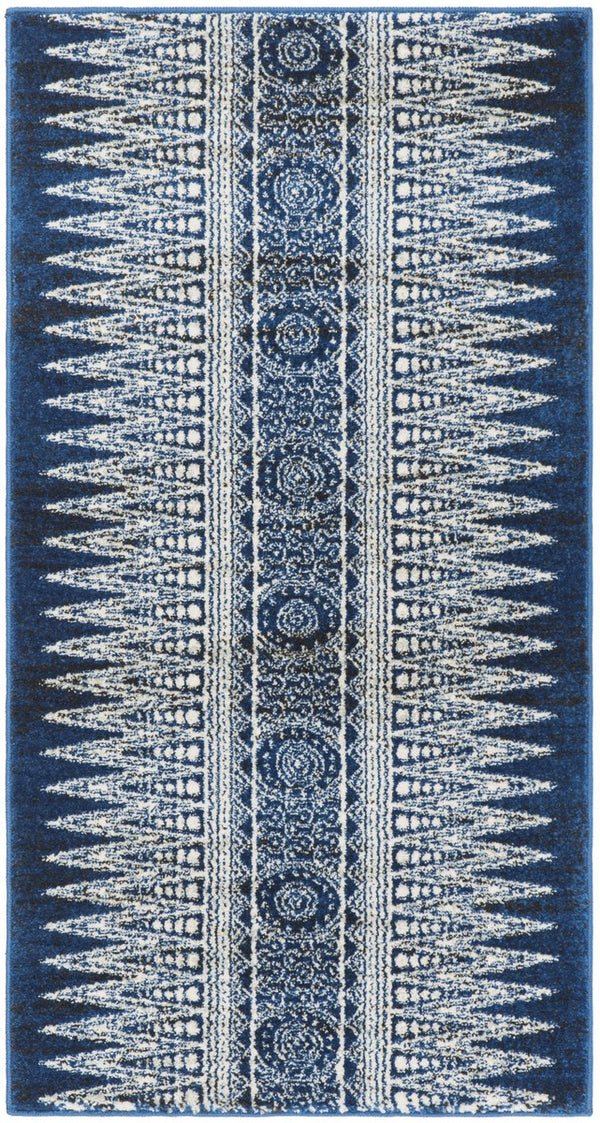 Safavieh Evoke 226 Power Loomed  Rug Royal / Ivory EVK226A-4