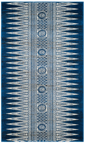 Safavieh Evoke 226 Power Loomed  Rug Royal / Ivory EVK226A-3