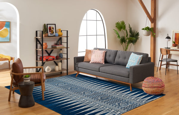 Safavieh Evoke 226 Power Loomed  Rug Royal / Ivory EVK226A-4