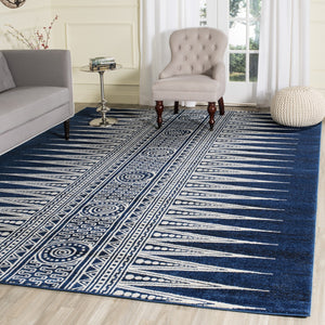 Safavieh Evoke 226 Power Loomed  Rug Royal / Ivory EVK226A-4