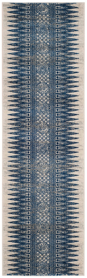 Safavieh Evoke 226 Power Loomed  Rug Ivory / Blue EVK226C-27