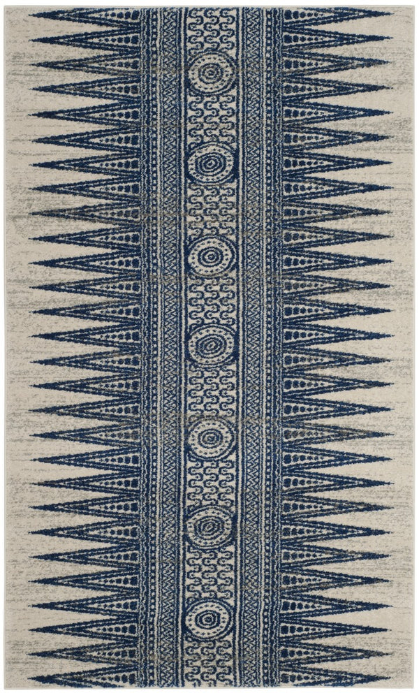Safavieh Evoke 226 Power Loomed  Rug Ivory / Blue EVK226C-4