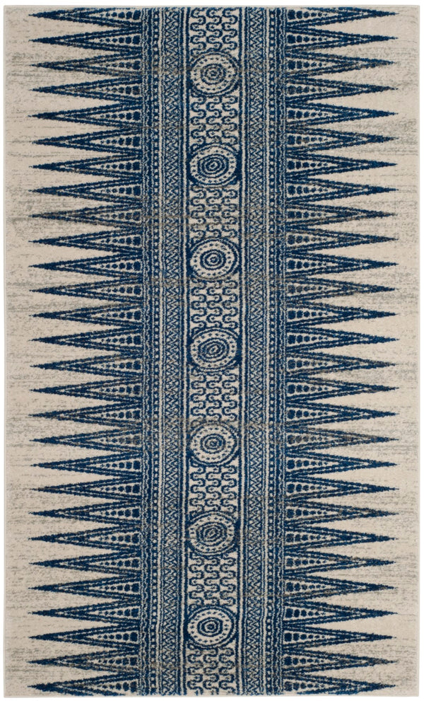 Safavieh Evoke 226 Power Loomed  Rug Ivory / Blue EVK226C-3