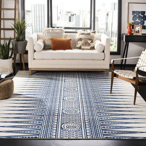 Safavieh Evoke 226 Power Loomed  Rug Ivory / Blue EVK226C-4