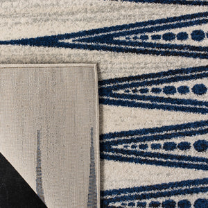 Safavieh Evoke 226 Power Loomed  Rug Ivory / Blue EVK226C-4