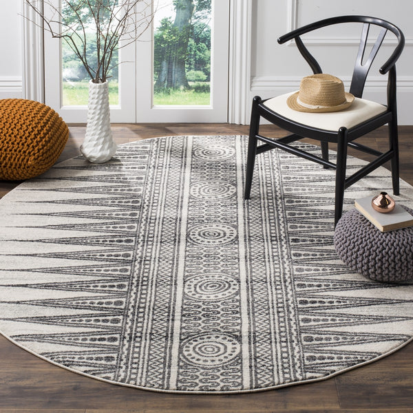 Safavieh Evoke 226 Power Loomed  Rug Ivory / Grey EVK226D-4