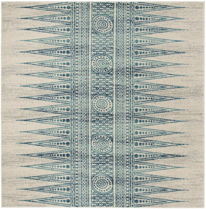 Safavieh Evoke 226 Power Loomed  Rug Ivory / Turquoise EVK226T-4