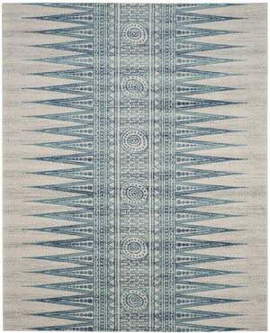 Safavieh Evoke 226 Power Loomed  Rug Ivory / Turquoise EVK226T-4