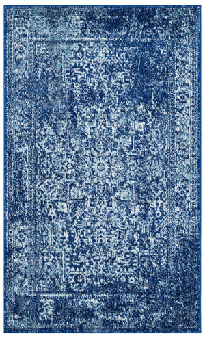Safavieh Evoke 256 Power Loomed  Rug Navy / Ivory EVK256A-3