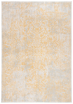 Safavieh Evoke Round Ivory And Gold Transitional Area Rug — Power-Loomed In Turkey, Durable Soft Pile Elegance 3'-0" x 3'-0" EVK256B-3R