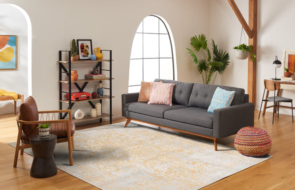 Safavieh Evoke Elegant Ivory And Gold Runner Rug - Sophisticated Transitional Design For Timeless Décor Ivory ,Gold 62%Polypropylene 30%Jute 5%Polyester 3%Cotton Evk256b-24