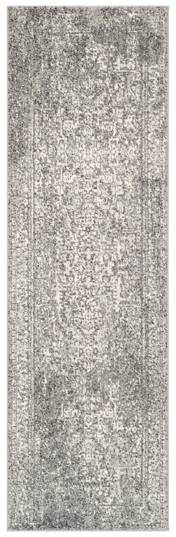 Safavieh Evoke Grey Ivory Runner Rug — Power-Loomed In Turkey, Durable Low-Pile 80% Polypropylene Jute Blend 2'-2" x 15'-0" EVK256D-215
