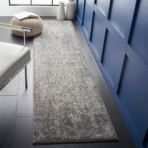 Safavieh Evoke Grey Ivory Area Rug — Low-Profile 3/8" Pile, Power-Loomed Polypropylene From Turkey, Modern Elegance 10'-0" x 10'-0" EVK256D-10SQ