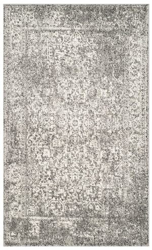 Safavieh Evoke Grey Ivory Runner Rug — Power-Loomed In Turkey, Durable Low-Pile 80% Polypropylene Jute Blend 2'-2" x 15'-0" EVK256D-215