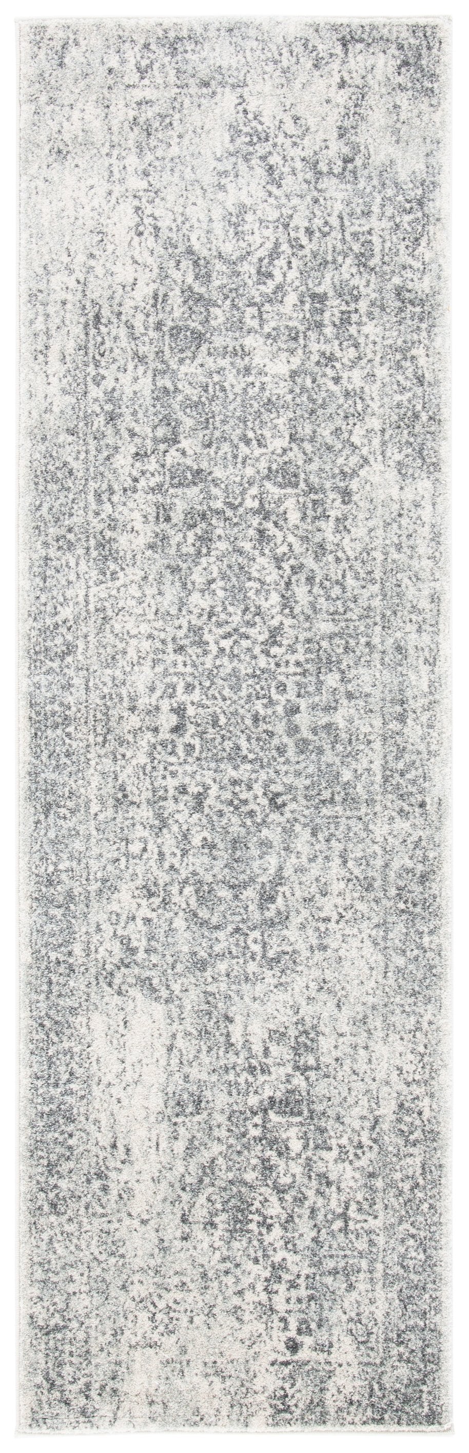 Safavieh Evoke Ornate Transitional Square Rug In Ivory And Grey — Low-Profile, Durable Turkish Power-Loomed Elegance 8'-0" x 8'-0" EVK256F-8SQ