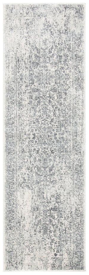 Safavieh Evoke Ornate Transitional Square Rug In Ivory And Grey — Low-Profile, Durable Turkish Power-Loomed Elegance 8'-0" x 8'-0" EVK256F-8SQ