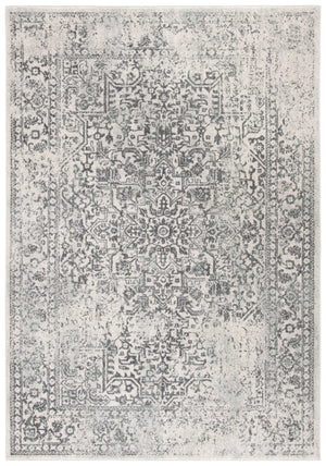 Safavieh Evoke Transitional Power-Loomed Runner Rug In Ivory And Grey — Durable, Low-Pile, Elegant Hallway Accent 2'-2" x 21'-0" EVK256F-221