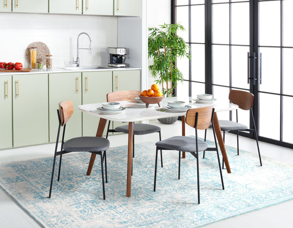 Safavieh Evoke Round 8' X 8' Ivory Aqua Area Rug — Turkish Power-Loomed, Low-Profile 3/8" Pile, Durable Style EVK256J-8R