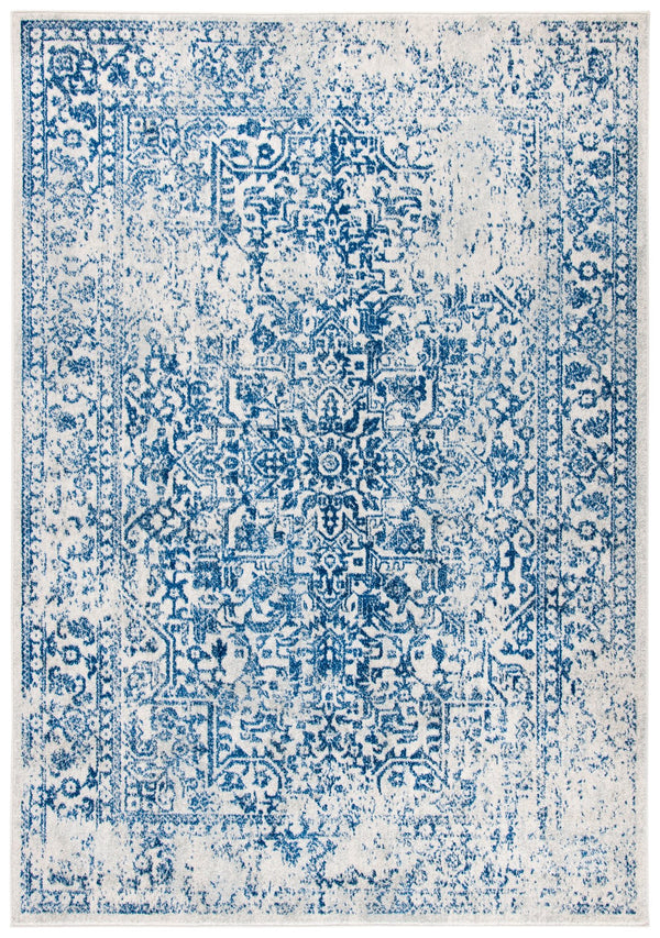 Safavieh Evoke Timeless 10X14 Ivory Navy Oriental Area Rug — Power-Loomed Turkey, Durable Polypropylene Blend EVK256N-10