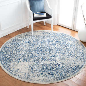 Safavieh Evoke Timeless 10X14 Ivory Navy Oriental Area Rug — Power-Loomed Turkey, Durable Polypropylene Blend EVK256N-10