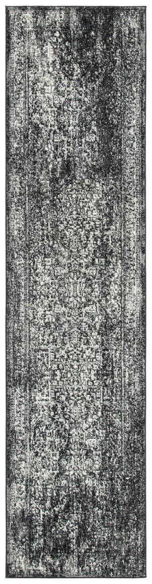 Safavieh Evoke Low-Profile Turkish Area Rug In Black And Grey — Transitional Durable Power-Loomed Elegance 6'-0" x 8'-0" EVK256R-68