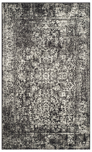 Safavieh Evoke 256 Power Loomed  Rug Black / Grey EVK256R-3