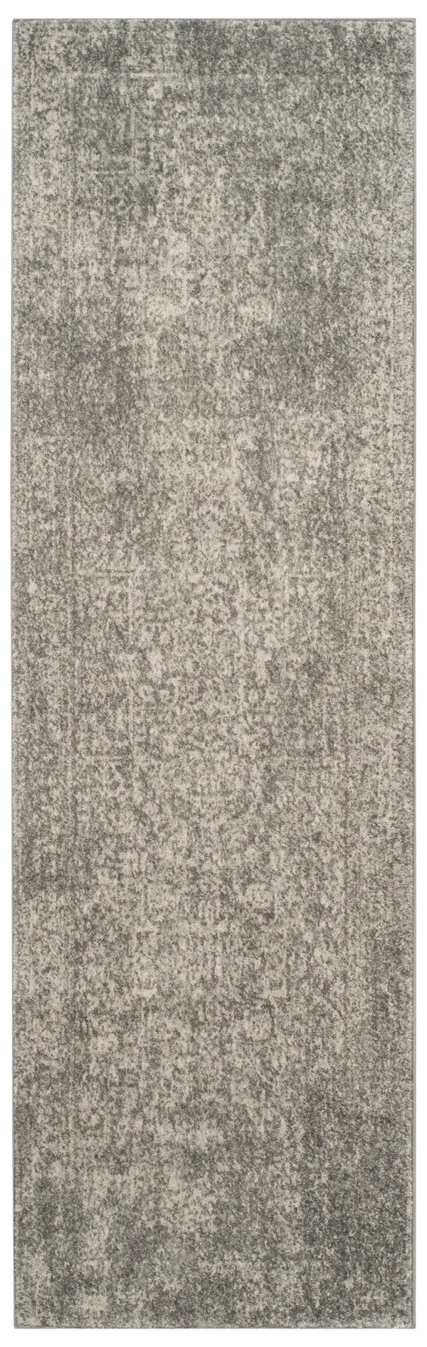 Safavieh Evoke Transitional Silver Ivory Area Rug — Power-Loomed Turkish Durability, Low-Profile Comfort 6'-0" x 8'-0" EVK256S-68