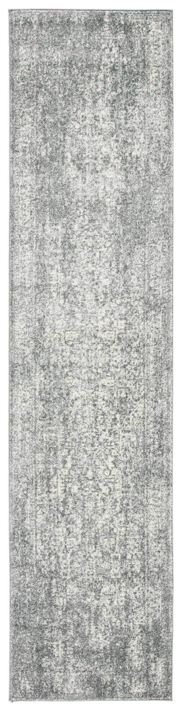 Safavieh Evoke Oval Area Rug In Silver Ivory — Transitional Low-Pile Power-Loomed Turkish Blend Rug 8Ft 6'-0" x 8'-0" EVK256S-68OV
