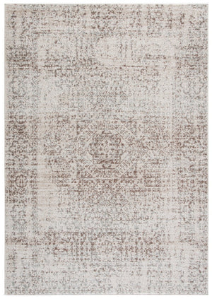 Safavieh Evoke Traditional Power Loomed Polypropylene Area Rug in Ivory Silver Tones 5'-3" x 7'-6" EVK260A-5