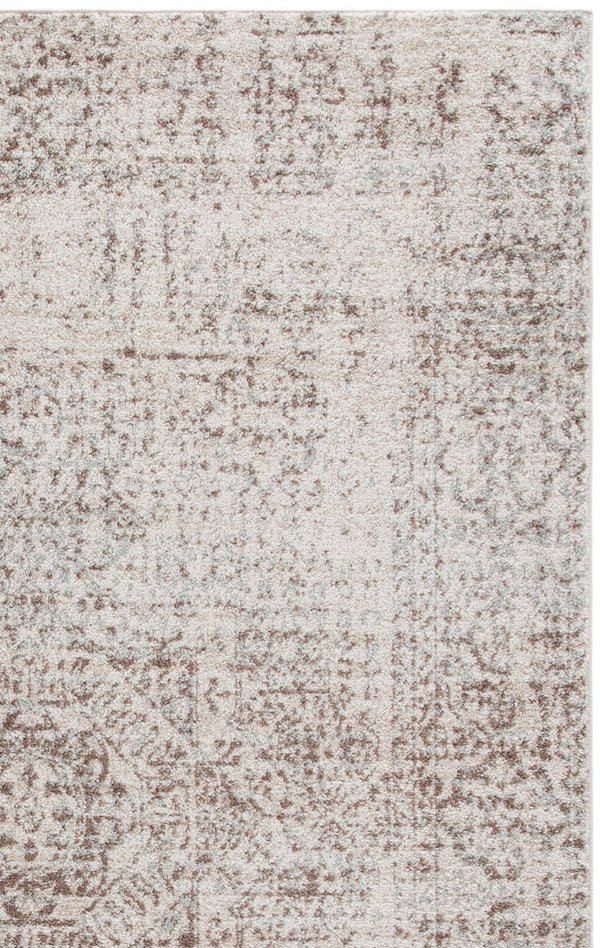 Safavieh Evoke Traditional Power Loomed Polypropylene Area Rug in Ivory Silver Tones 5'-3" x 7'-6" EVK260A-5