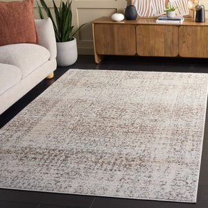 Safavieh Evoke Traditional Power Loomed Polypropylene Area Rug in Ivory Silver Tones 6'-7" x 9'-0" EVK260A-6