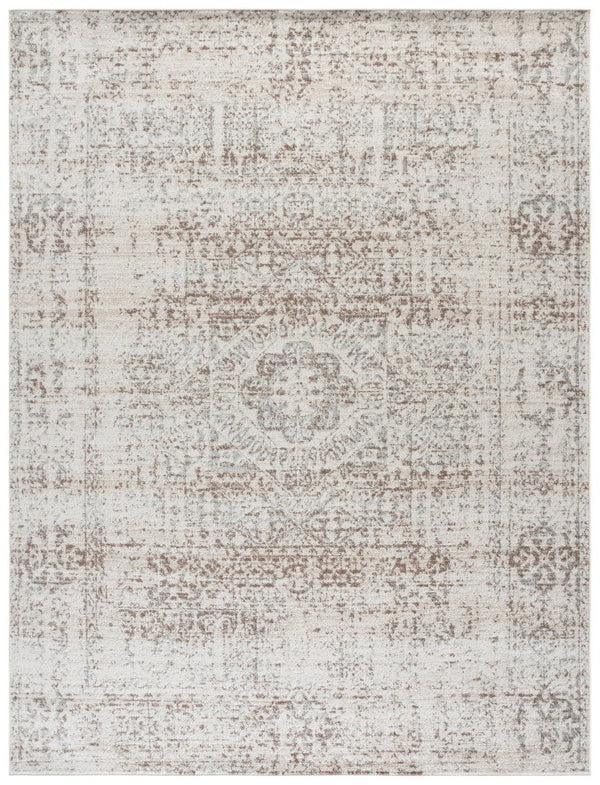 Safavieh Evoke Traditional Power Loomed Polypropylene Area Rug in Ivory Silver Tones 9'-0" x 12'-0" EVK260A-9