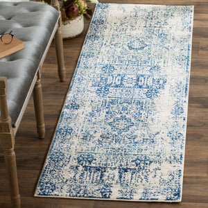 Safavieh Evoke 260 Power Loomed  Rug Ivory / Blue EVK260C-27