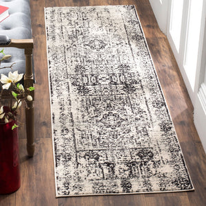 Safavieh Evoke 260 Power Loomed  Rug Ivory / Black EVK260T-27