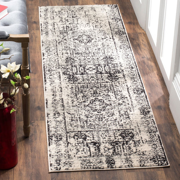 Safavieh Evoke 260 Power Loomed  Rug Ivory / Black EVK260T-27