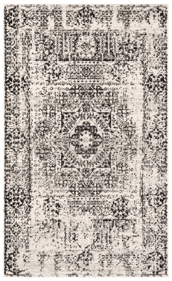 Safavieh Evoke 260 Power Loomed  Rug Ivory / Black EVK260T-3