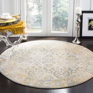 Safavieh Evoke 264 Power Loomed  Rug Ivory / Grey EVK264D-5R