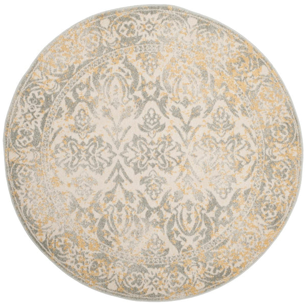 Safavieh Evoke 264 Power Loomed  Rug Ivory / Grey EVK264D-5R