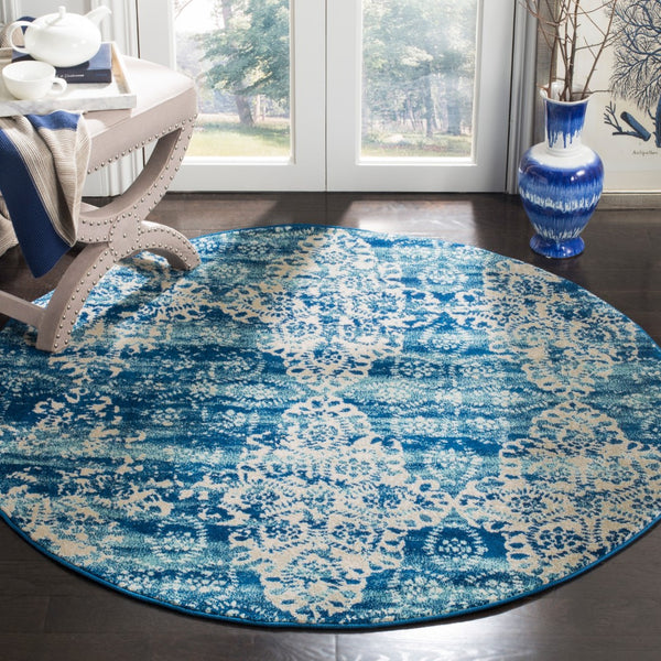 Safavieh Evoke 266 Power Loomed  Rug Royal / Ivory EVK266F-5R