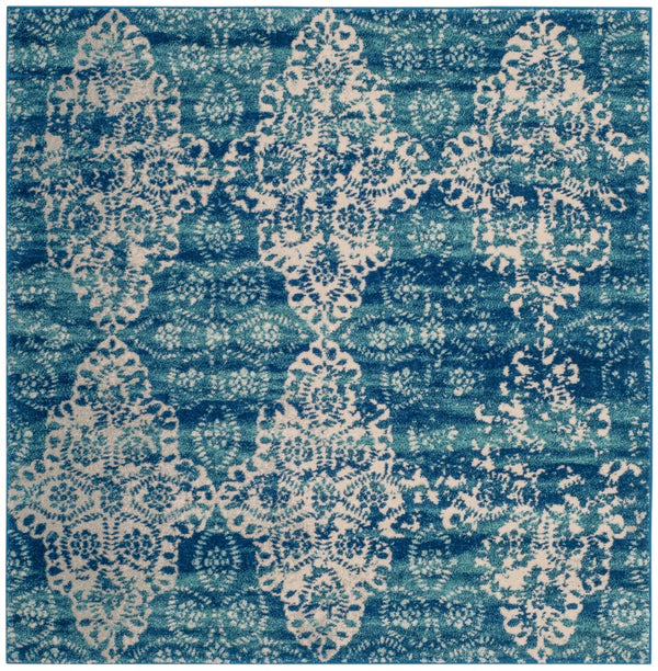 Safavieh Evoke 266 Power Loomed  Rug Royal / Ivory EVK266F-5SQ