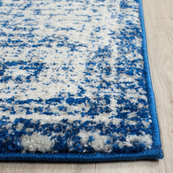 Safavieh Evoke Navy Ivory Square Polypropylene Rug Turkey Woven Transitional Entryway Accent EVK270A-3SQ