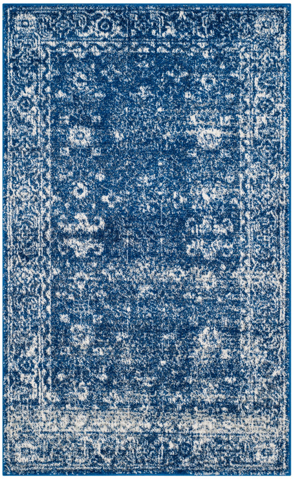 Safavieh Evoke 270 Power Loomed  Rug Navy / Ivory EVK270A-3