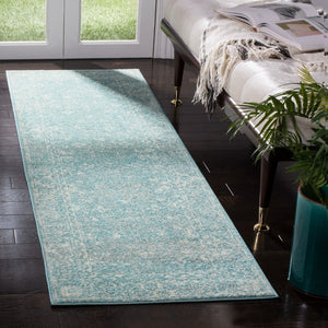 Safavieh Evoke 270 Power Loomed  Rug Light Blue / Ivory EVK270D-27