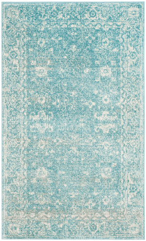 Safavieh Evoke 270 Power Loomed  Rug Light Blue / Ivory EVK270D-3