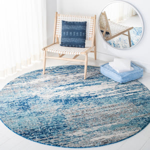 Safavieh Evoke 272 Power Loomed  Rug Light Blue / Grey EVK272M-7R
