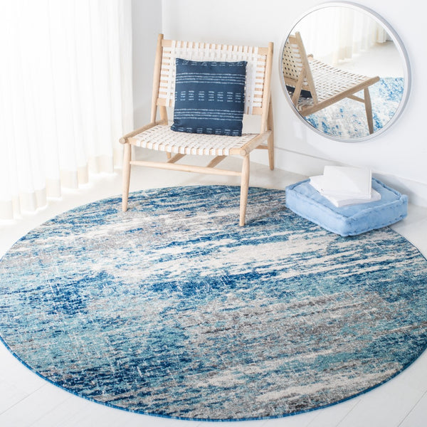 Safavieh Evoke 272 Power Loomed  Rug Light Blue / Grey EVK272M-7R