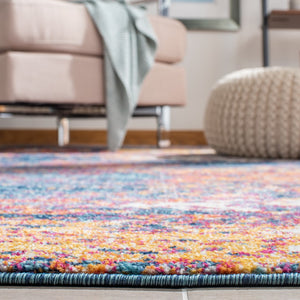Safavieh Evoke 272 Power Loomed Transitional Rug Navy / Orange EVK272N-5