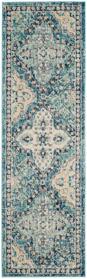 Safavieh Evoke 274 Power Loomed  Rug Light Blue / Ivory EVK274C-27