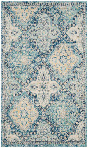 Safavieh Evoke 274 Power Loomed  Rug Light Blue / Ivory EVK274C-3